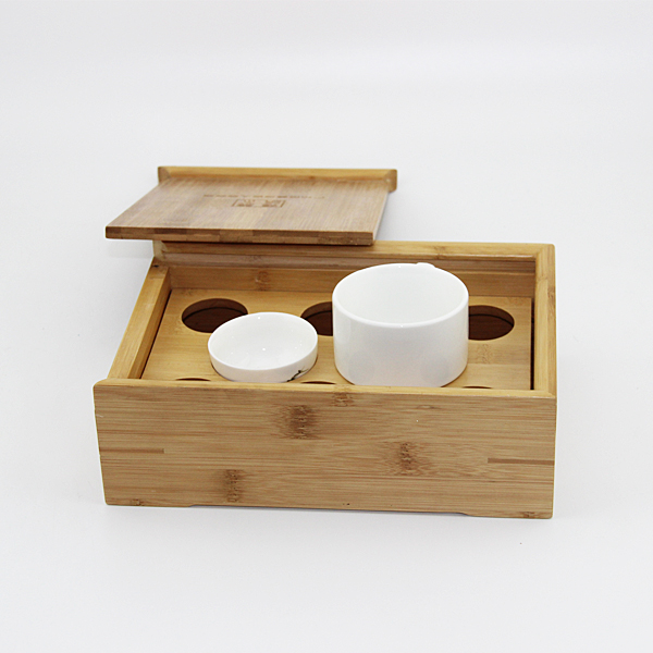Bamboo tea set box 